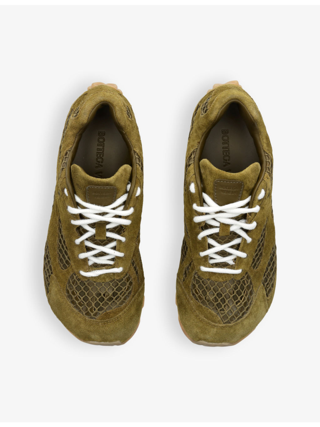 Orbit suede and mesh low-top trainers - 2