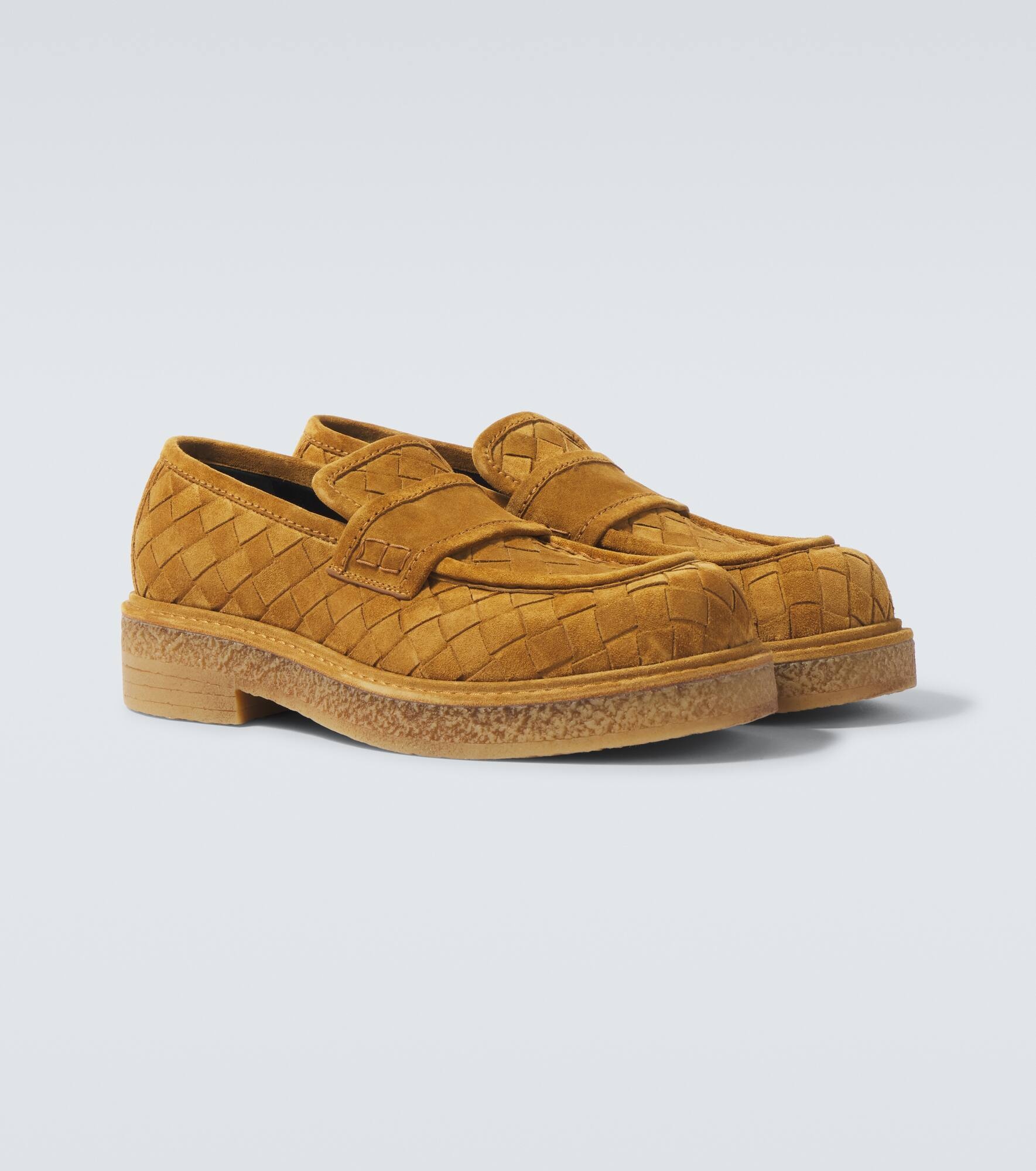 Haddock Intrecciato suede loafers - 5