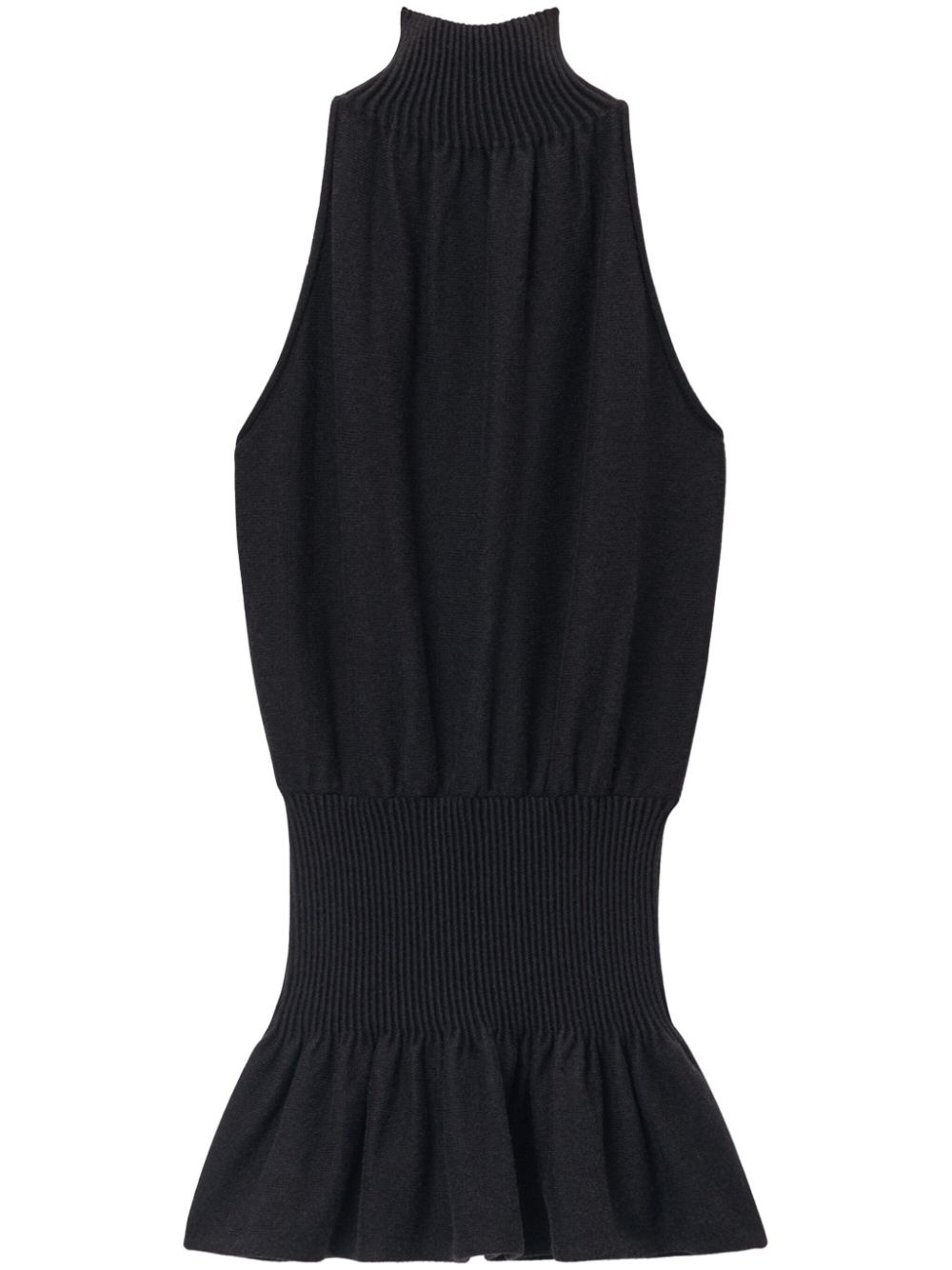 ruched halterneck dress - 1