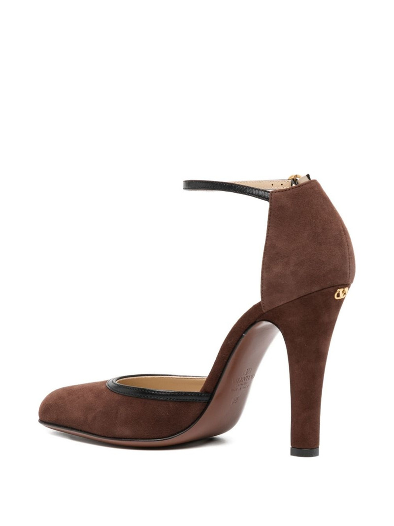 100mm ankle-strap heeled pumps 3