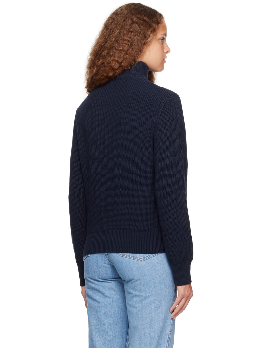 Navy Alexanne Turtleneck - 3