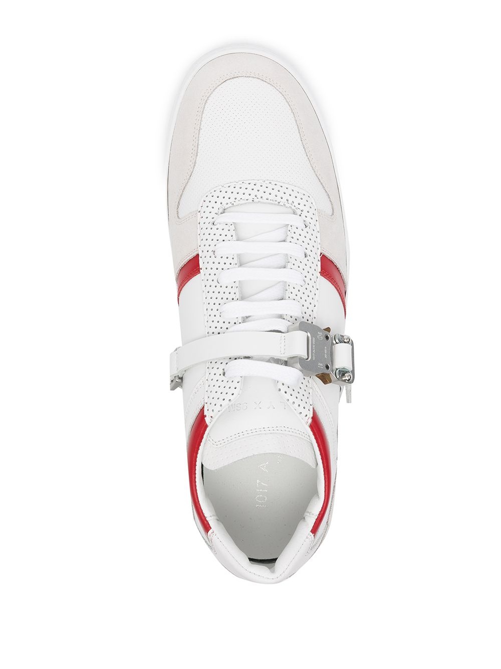 logo-buckle low top sneakers - 4