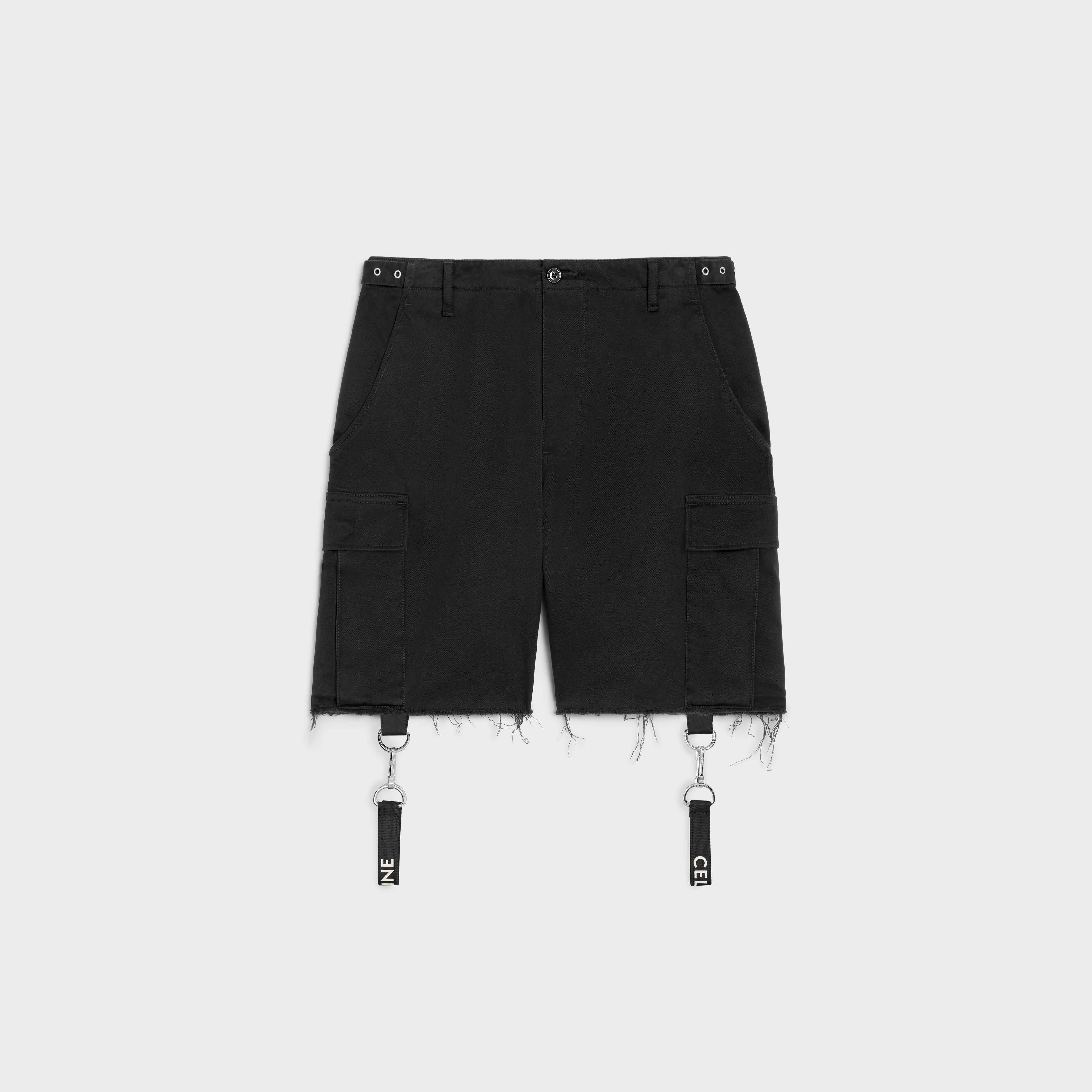 shorts with celine straps in cotton - 1