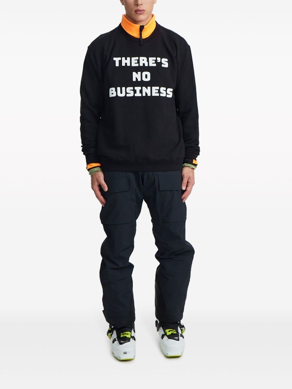 No Biz slogan-print sweatshirt - 2