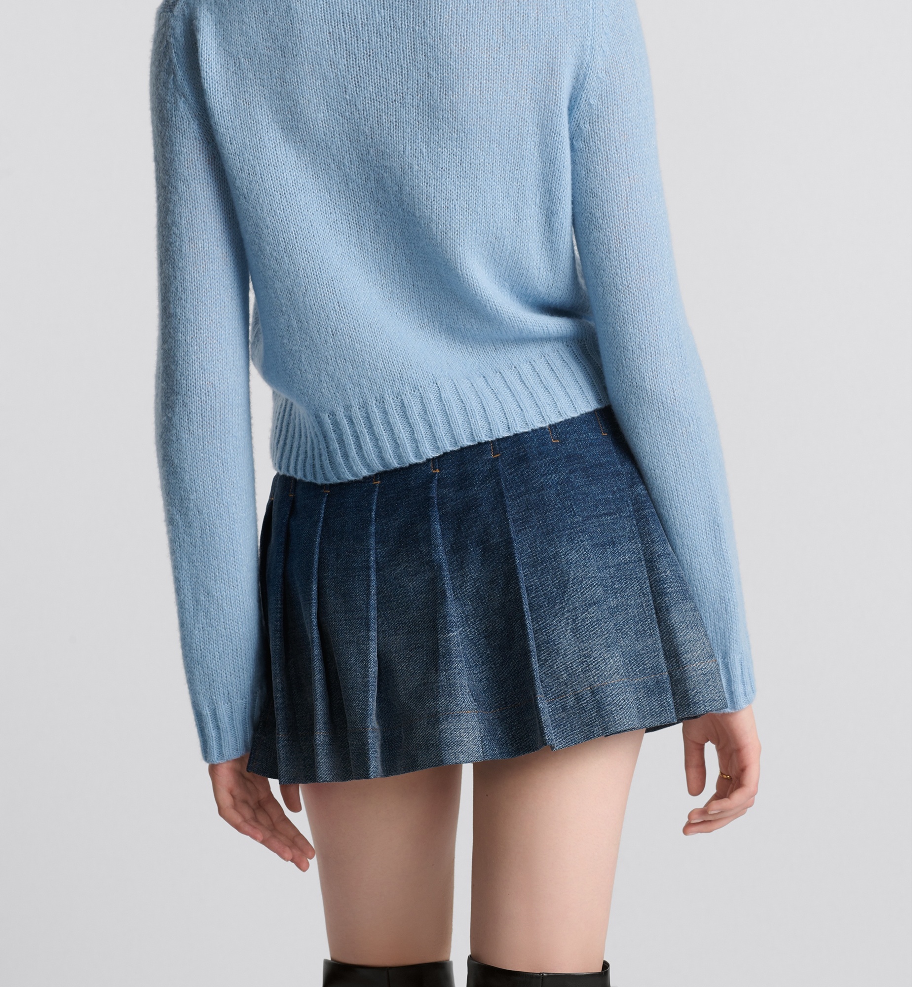 Wrap Miniskirt with Integrated Shorts - 2