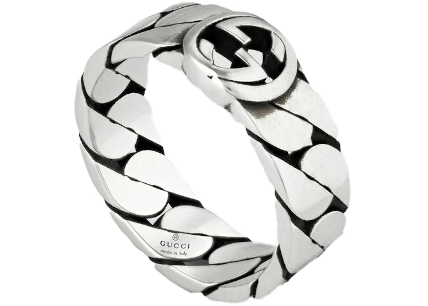 Gucci Wide Ring With Interlocking G Silver - 2