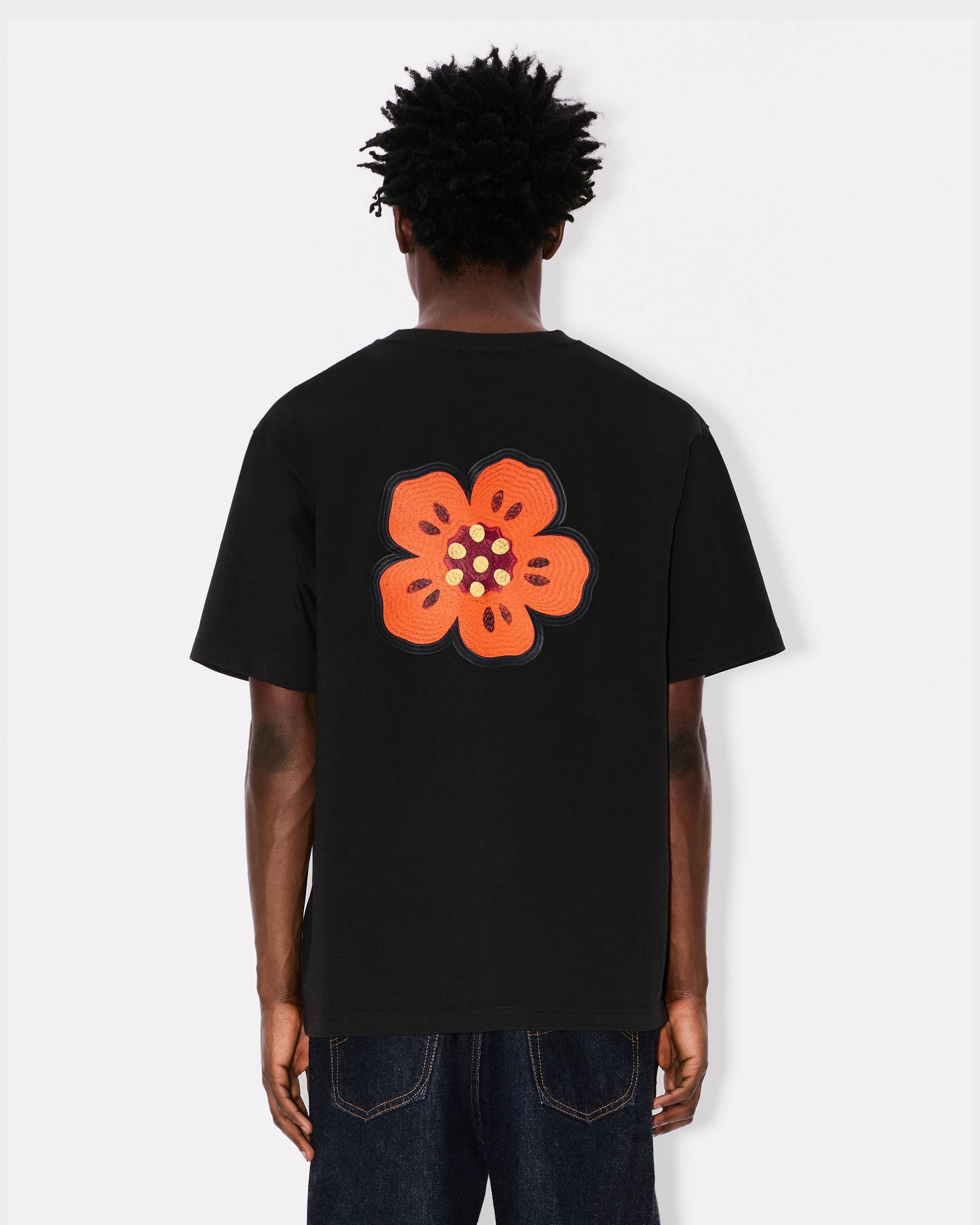 'Boke Flower' embroidered T-shirt in cotton - 4