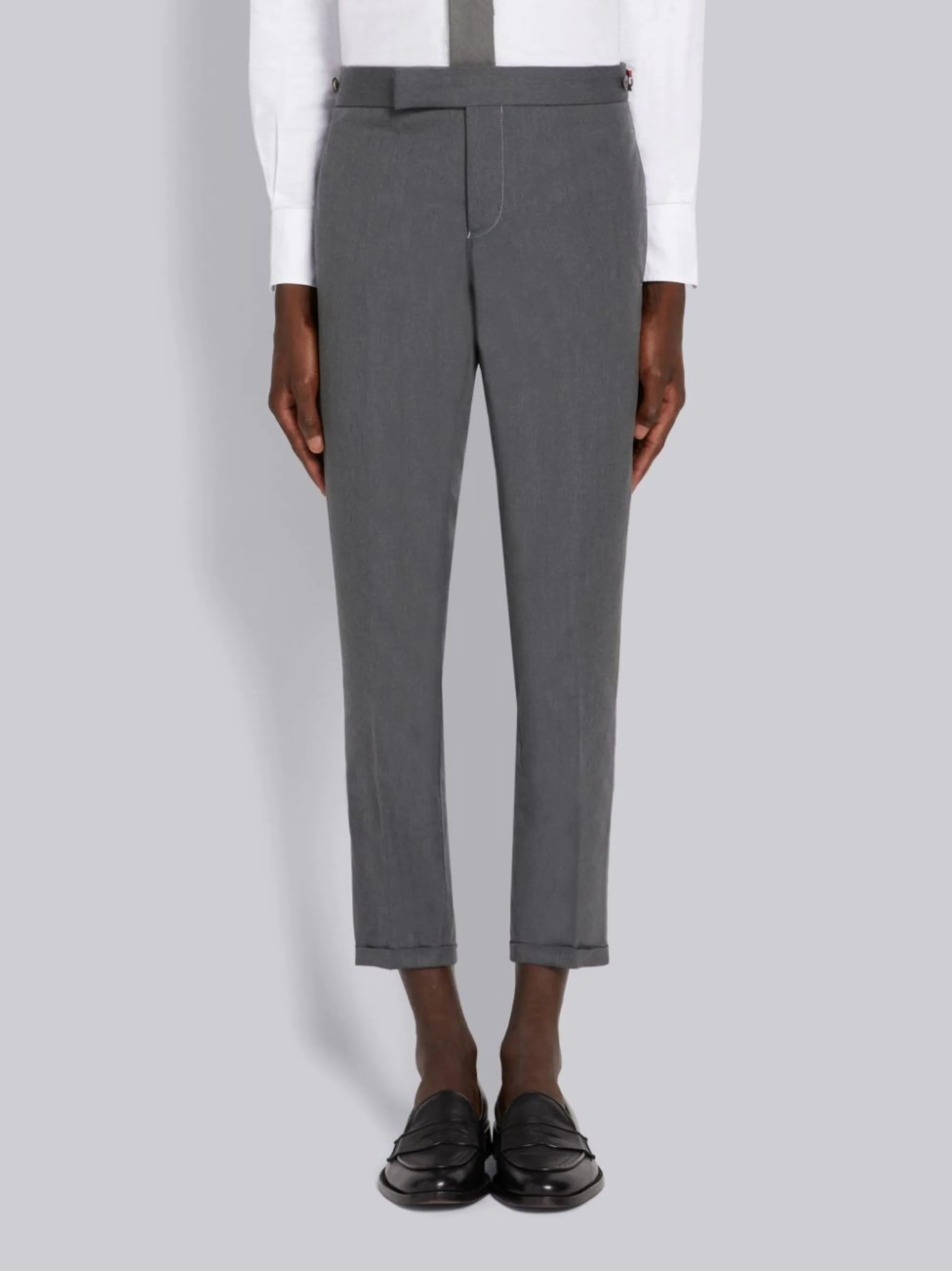 slim-fit cropped trousers - 1