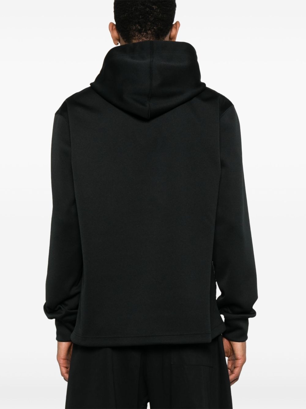panelled hoodie - 4