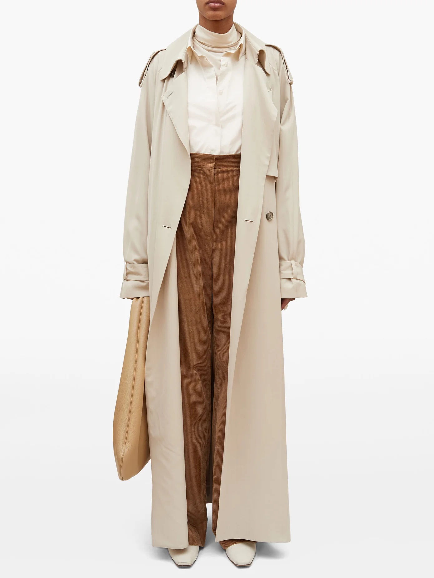 Yeli double-breasted maxi trench coat - 2