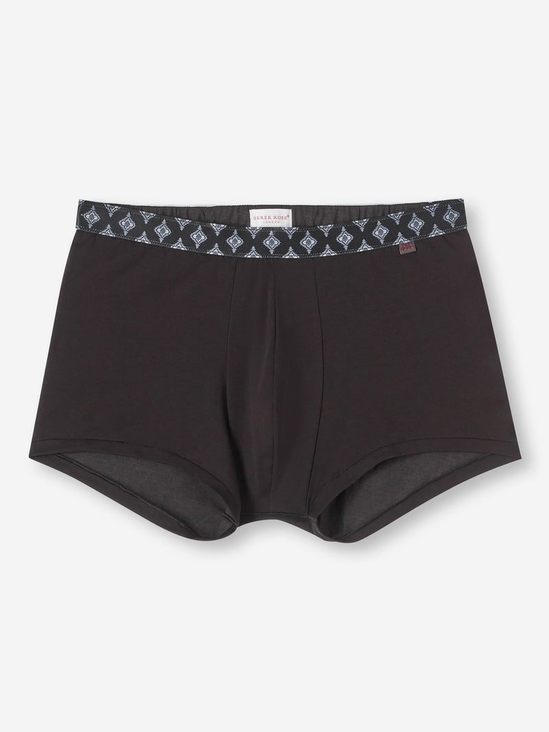Men's Boxer Briefs Band 61 Pima Cotton Stretch Black - 1