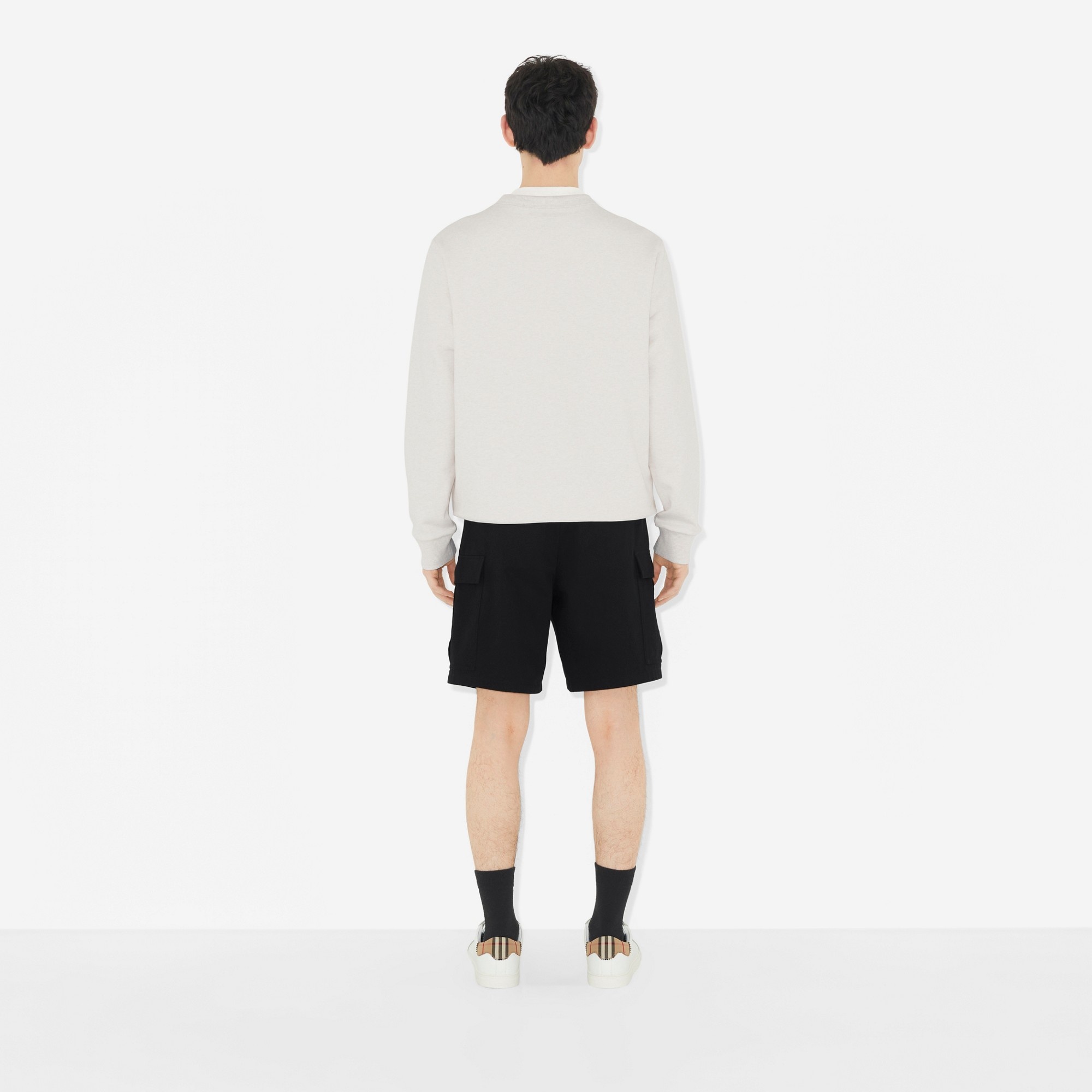 Logo Print Cotton Sweatshirt - 4