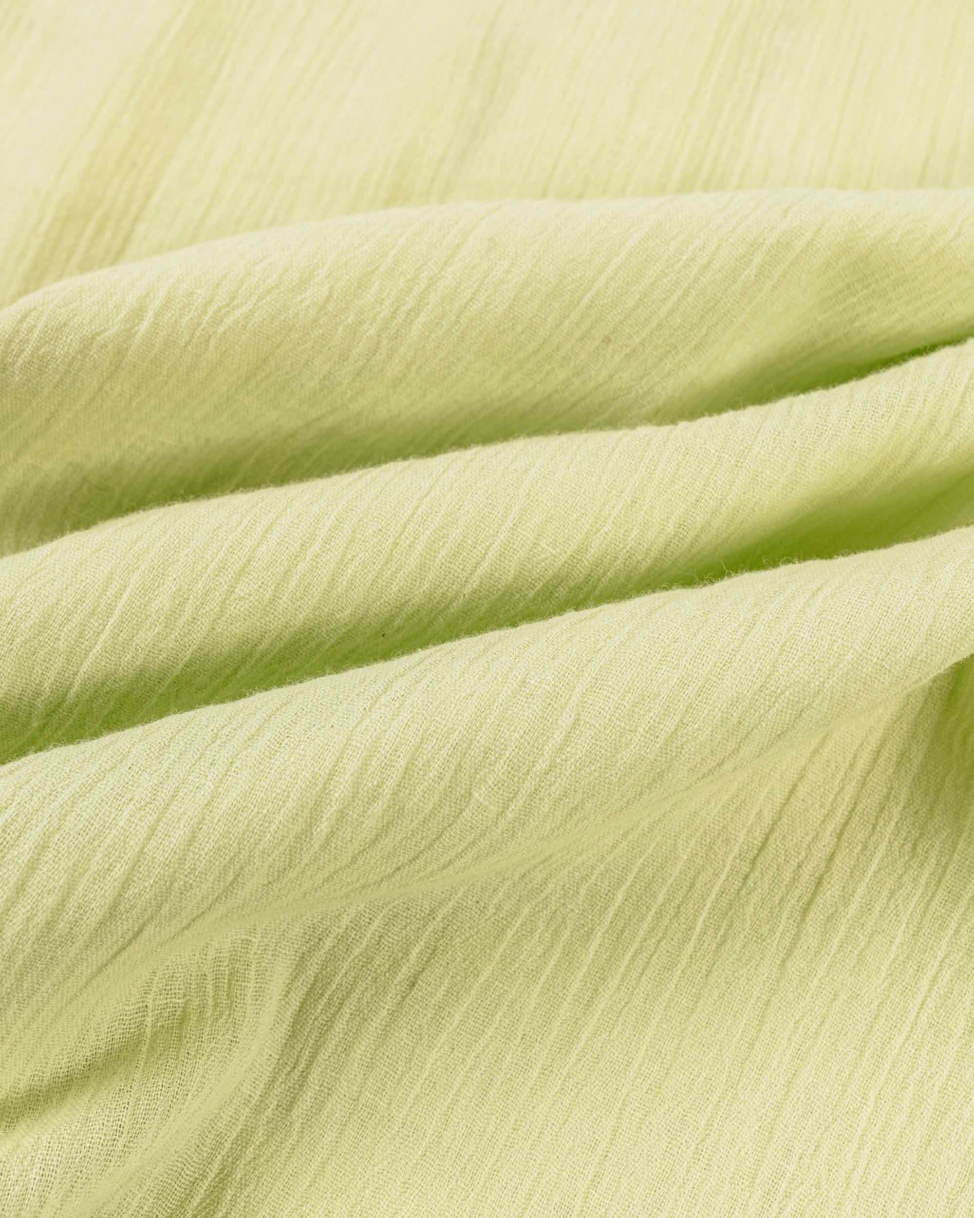 Camp Shirt Lime Cotton Crepe - 5