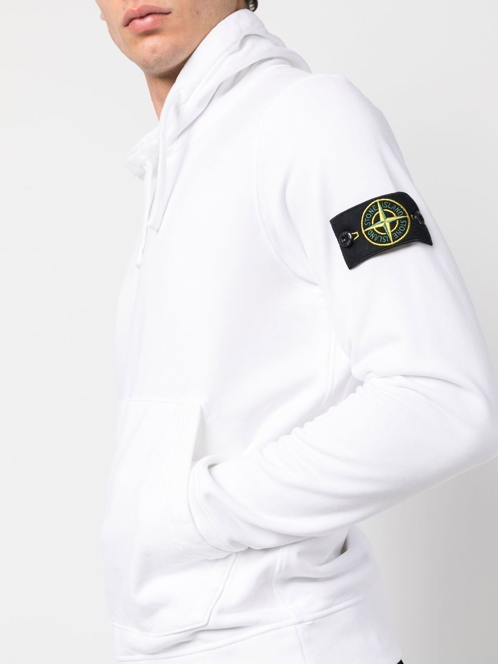 Compass-motif drawstring hoodie - 5