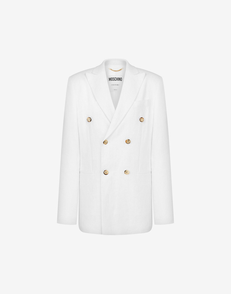 DOUBLE-BREASTED LINEN JACKET 1