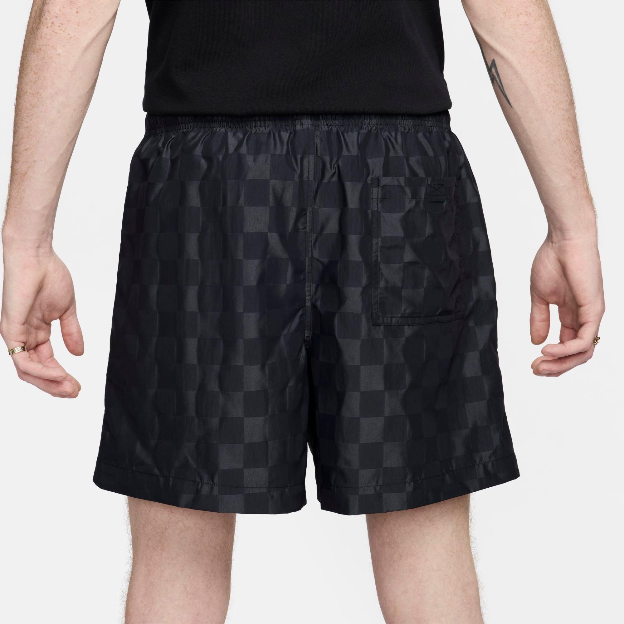 MEN'S NIKE CLUB CHECKERED NYLON FLOW SHORTS - 3