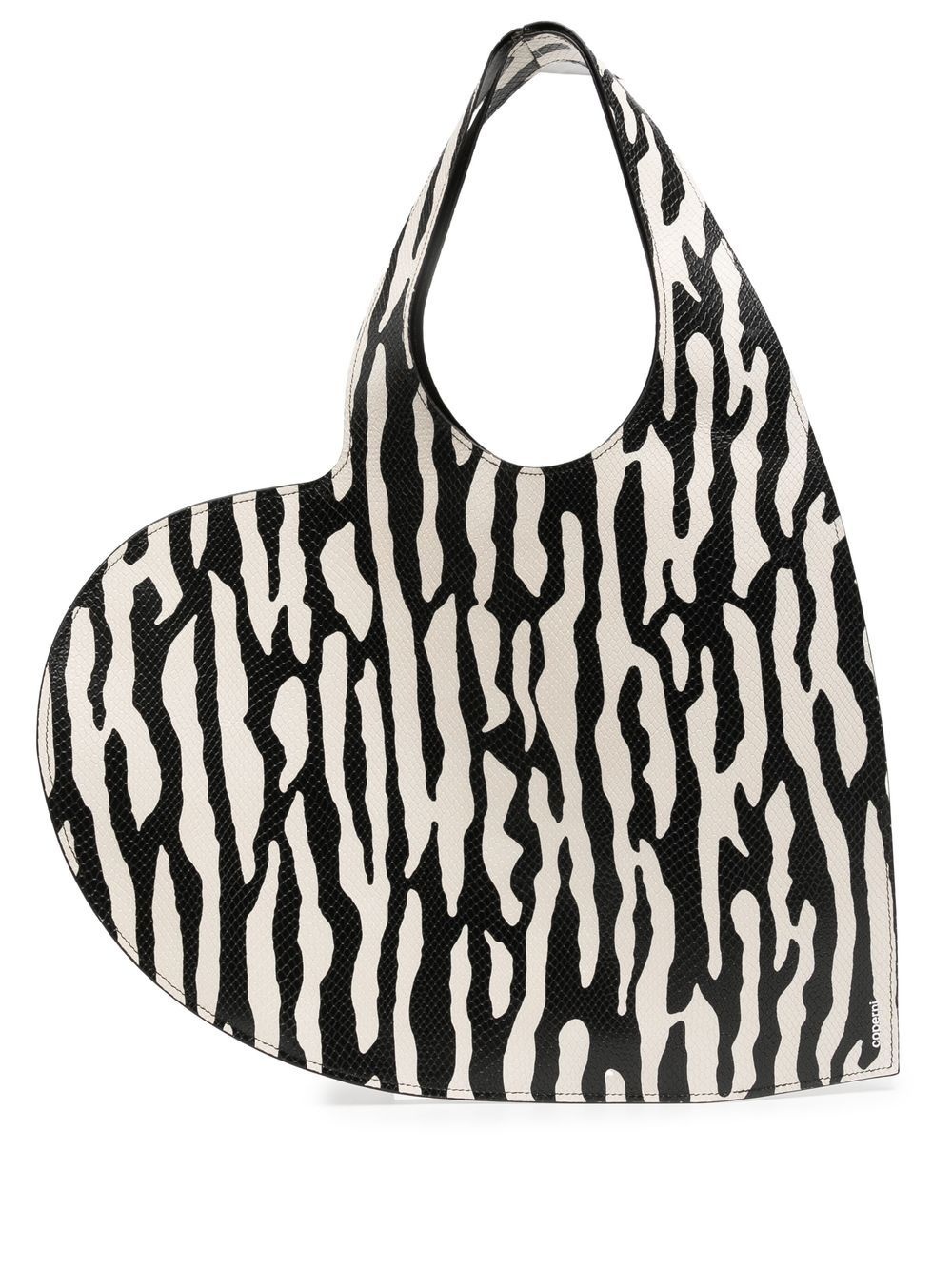 heart-shaped design tote bag - 1