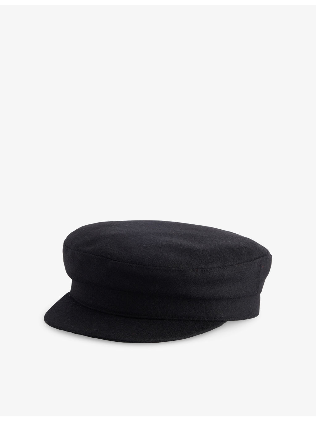 Angora Brand-Plaque Wool-Blend Beret - 1