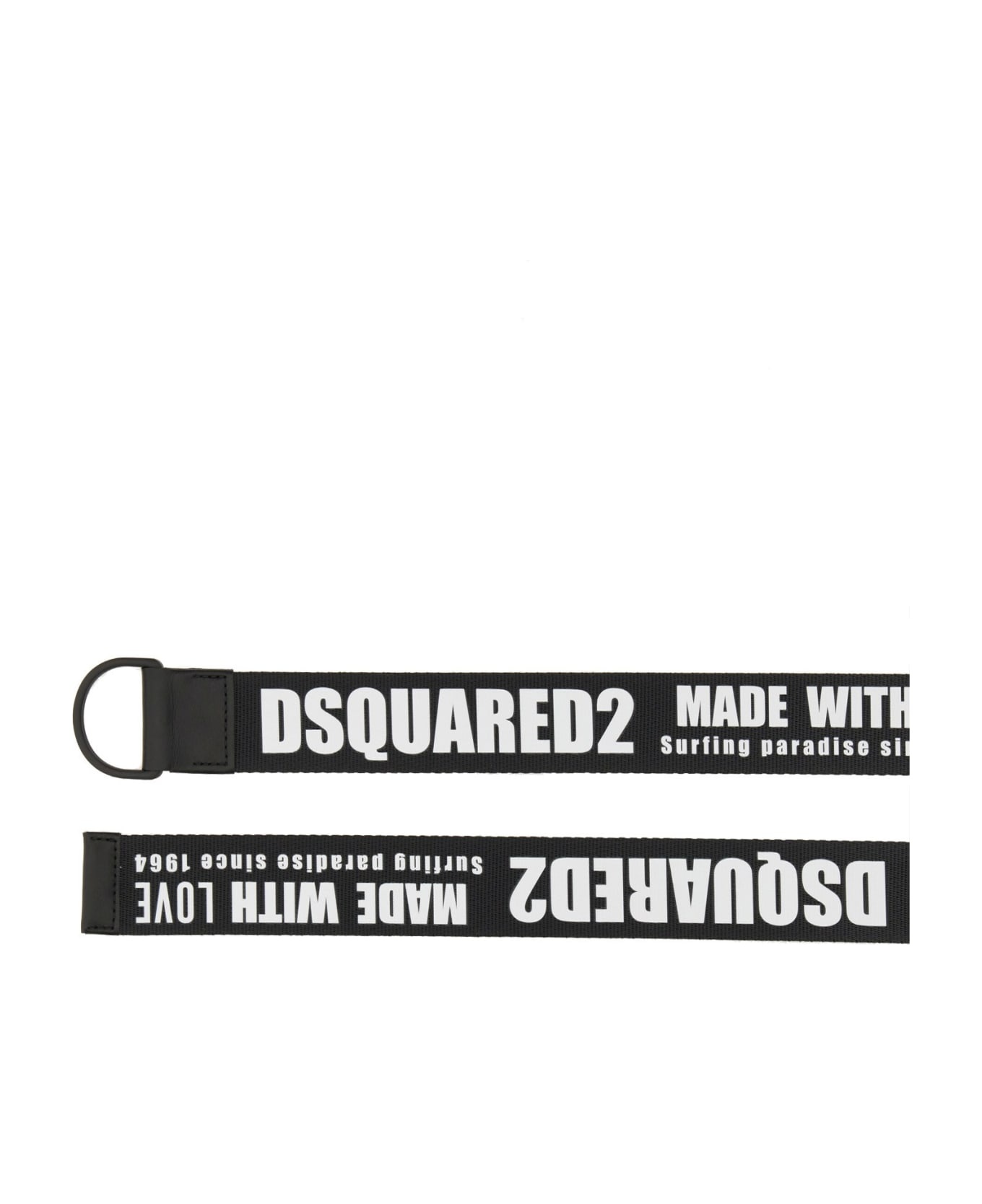 Grosgrain Belt With Leather Rod - 3