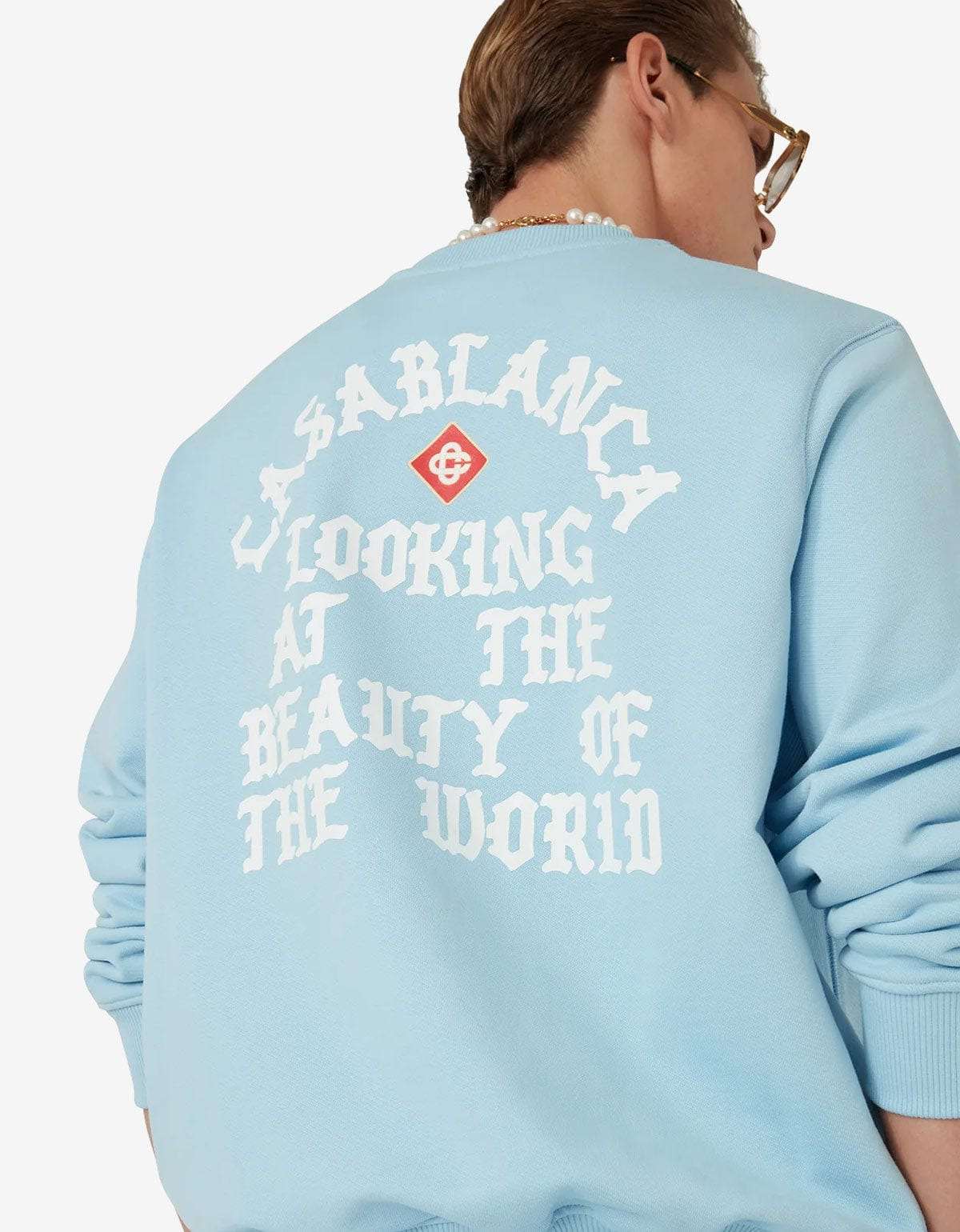 Casablanca Blue Beauty of The World Sweatshirt - 5