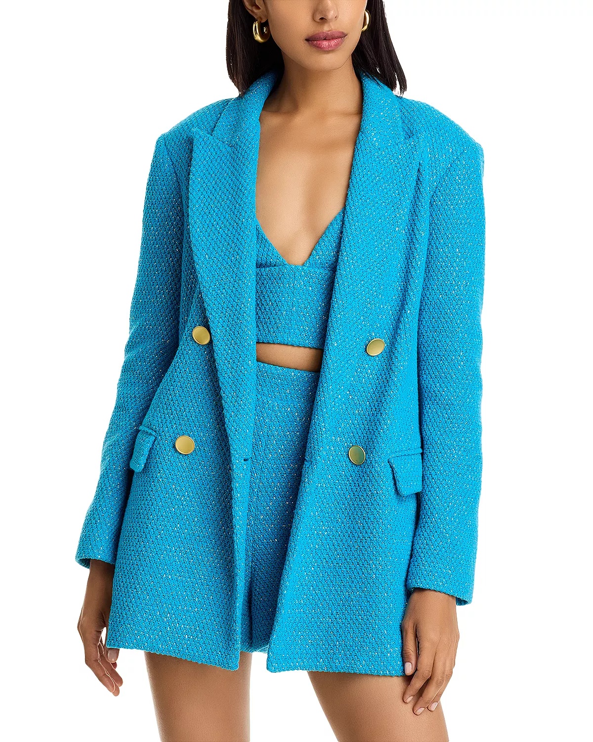 Riva Knit Double Breasted Blazer - 1