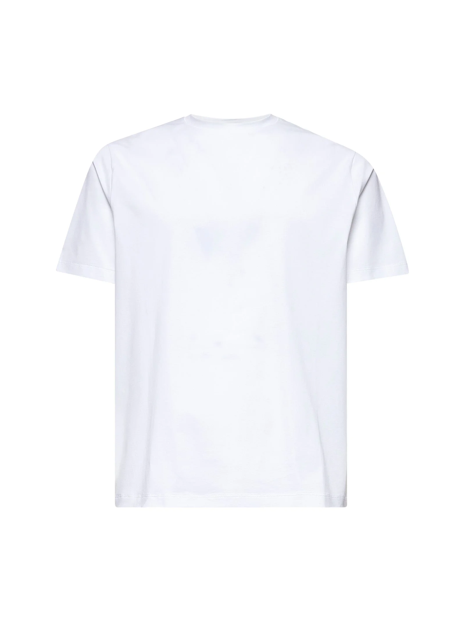 Herno Men White Superfine Cotton Stretch T-Shirt - 1