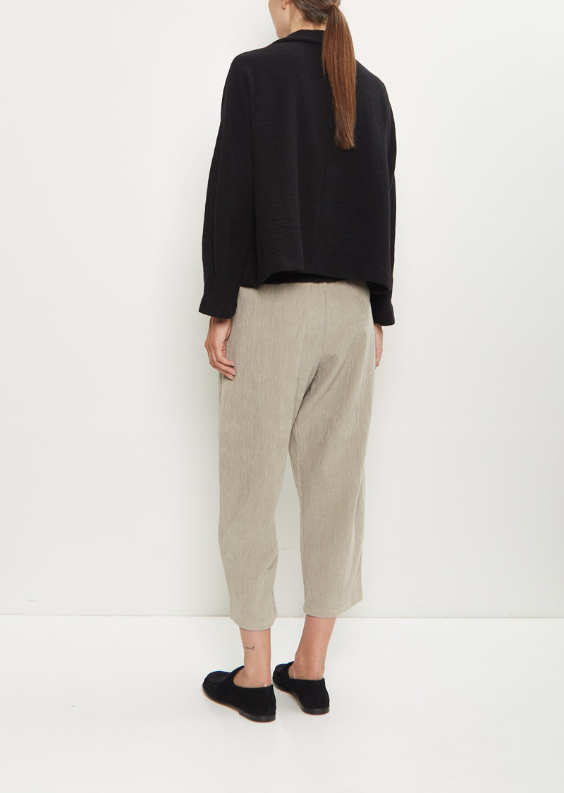 apuntob Linen Cashmere Short Open Jacket — Black outlook