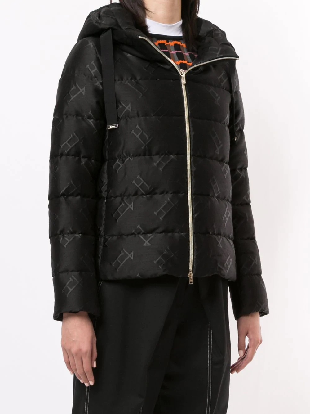 H printed puffer jacket - 3