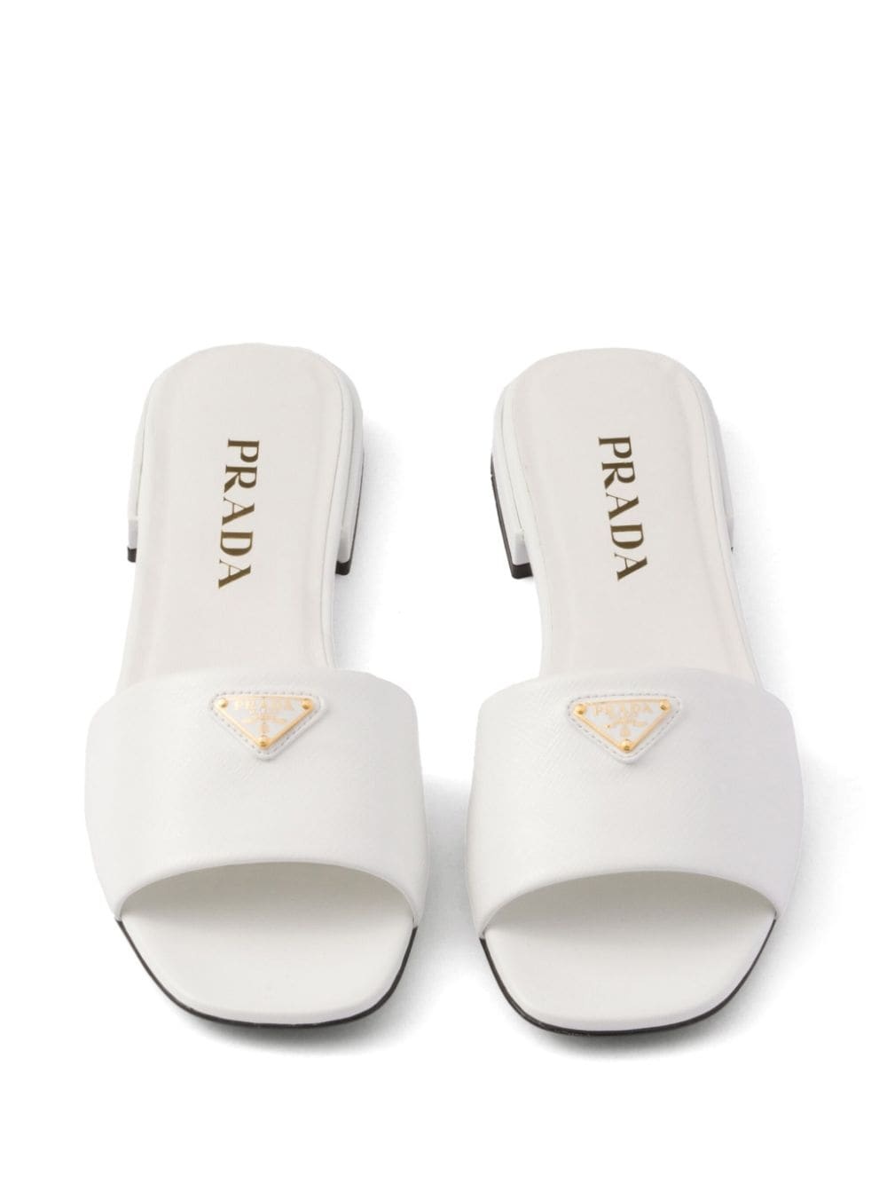 Saffiano patent leather slides - 4