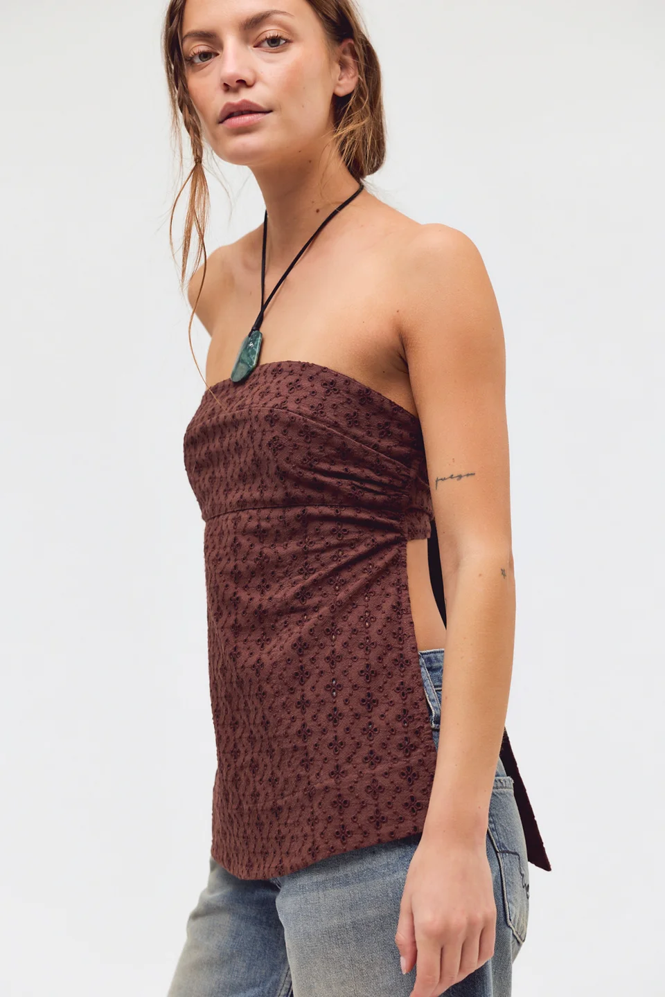 Solara Eyelet Tube Top - 1