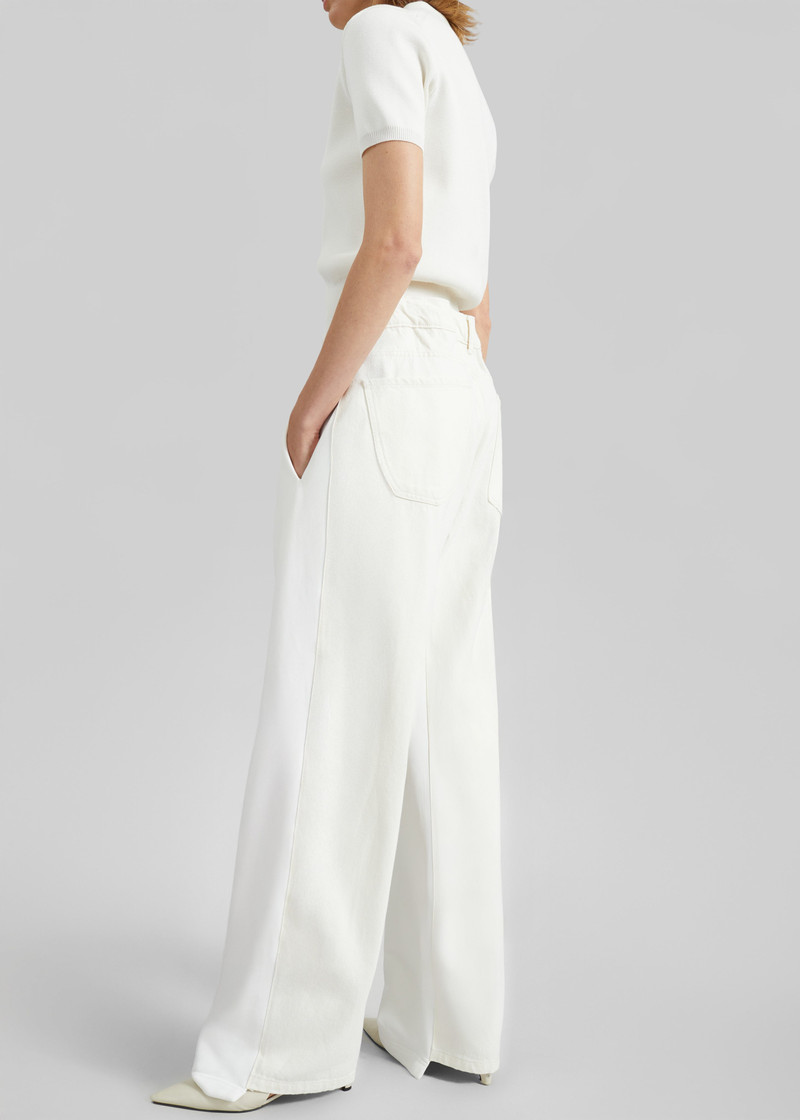 Bettter Track Denim Trousers - White 6