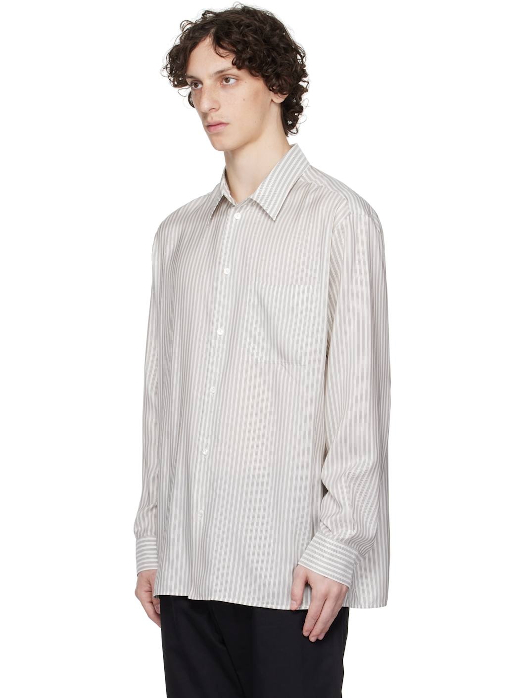 White & Gray Feme Shirt - 4
