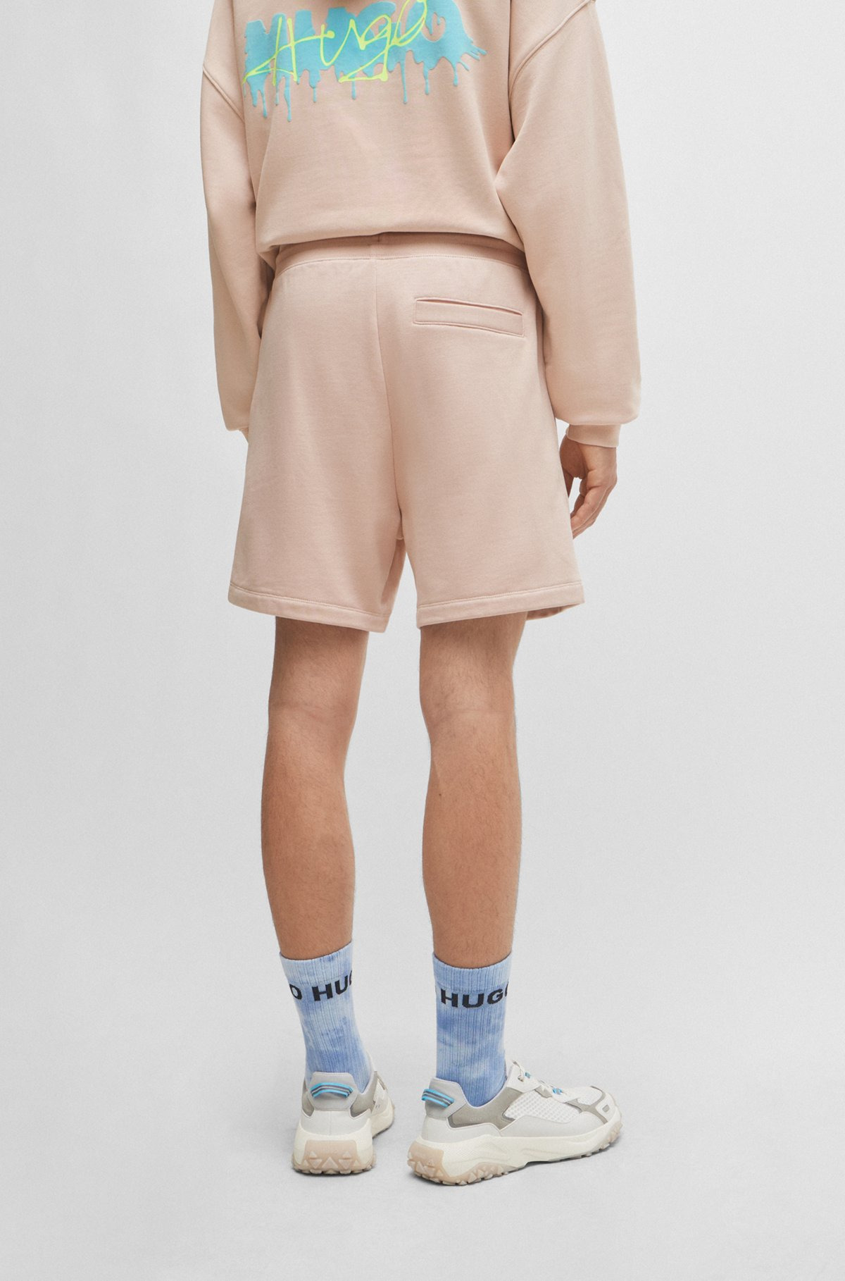 COTTON-TERRY SHORTS WITH NEW-SEASON LOGO - 5