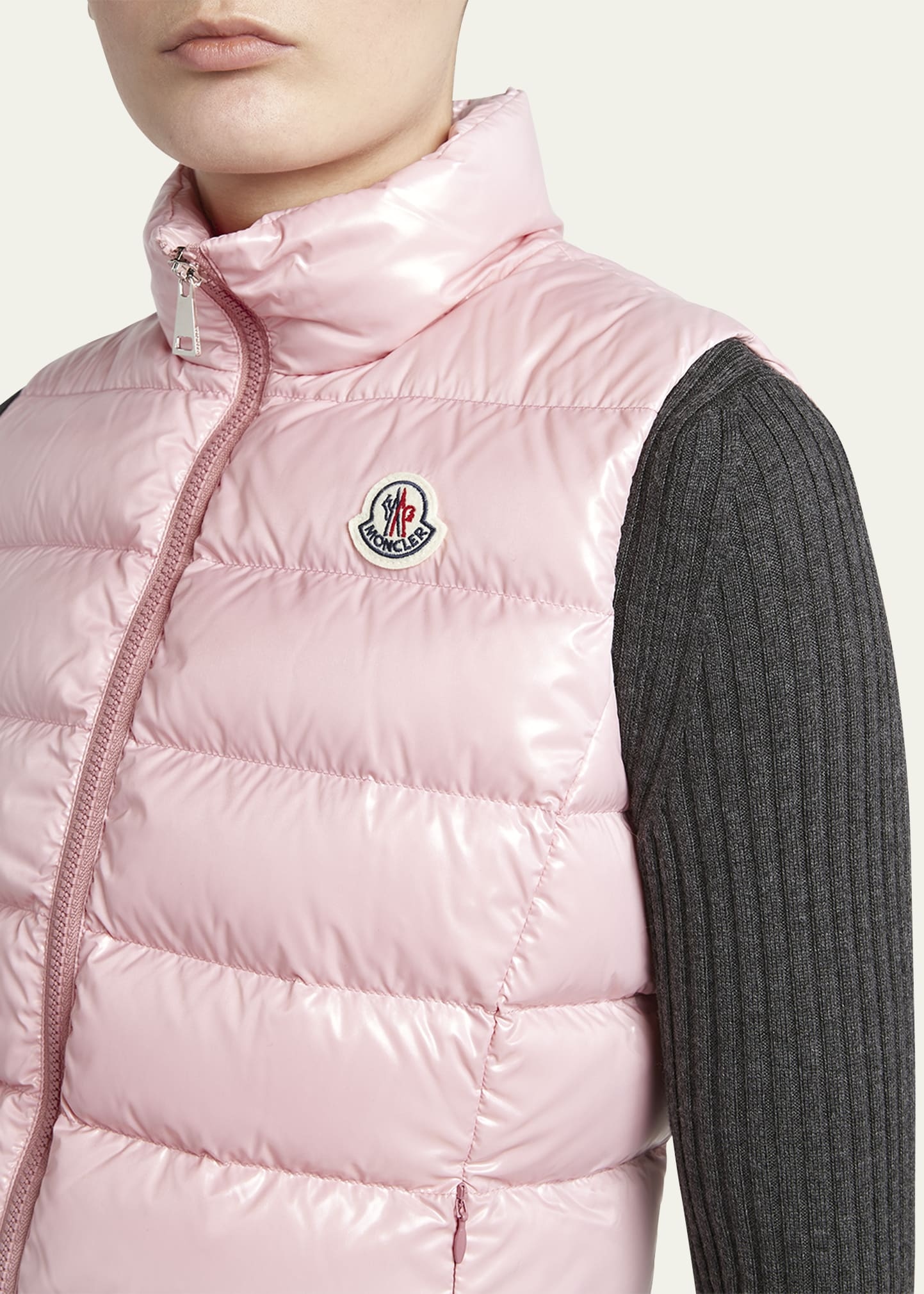 Ghany Shiny Quilted Puffer Vest - 5