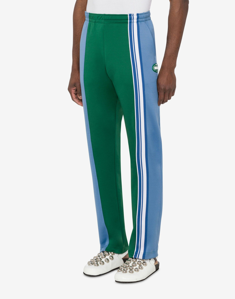 Moschino OVAL PATCH NYLON-COTTON TECHNICAL JOGGERS outlook