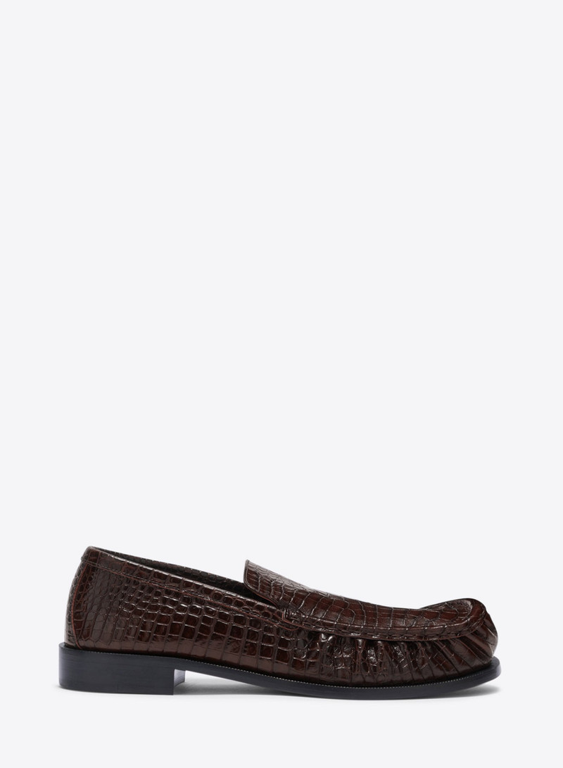 Dries Van Noten EMBOSSED LEATHER LOAFERS outlook