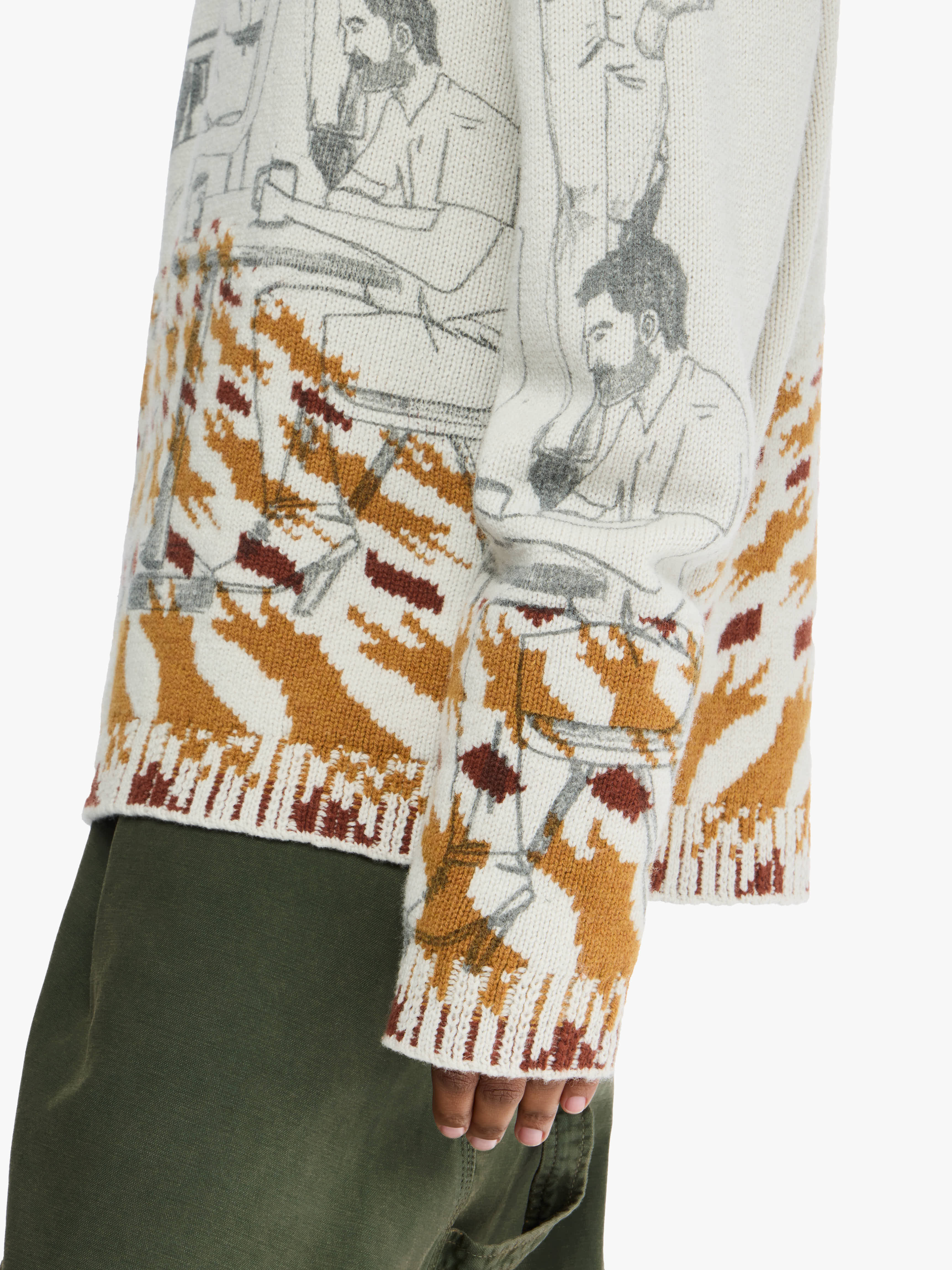 PRINT JACQUARD JUMPER - 5