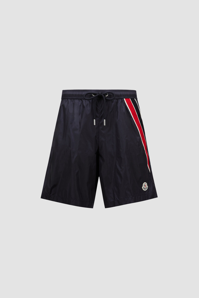 Tricolor Trim Swim Shorts - 1