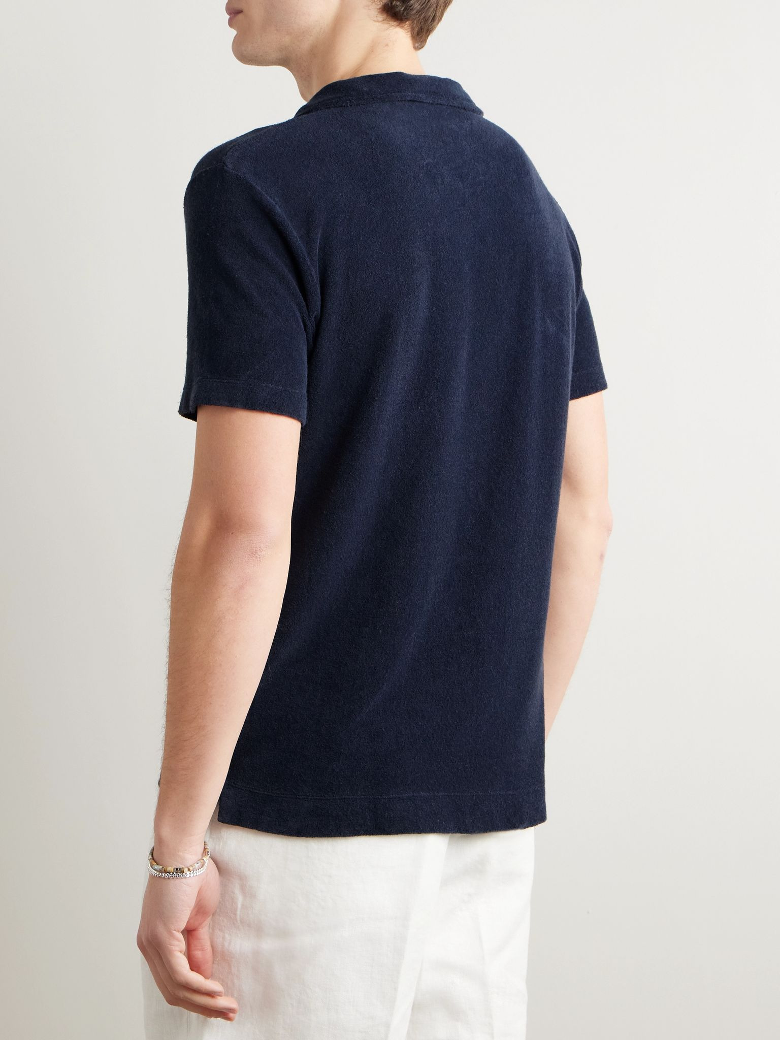 Aruba Terry Polo Shirt Blue - 3
