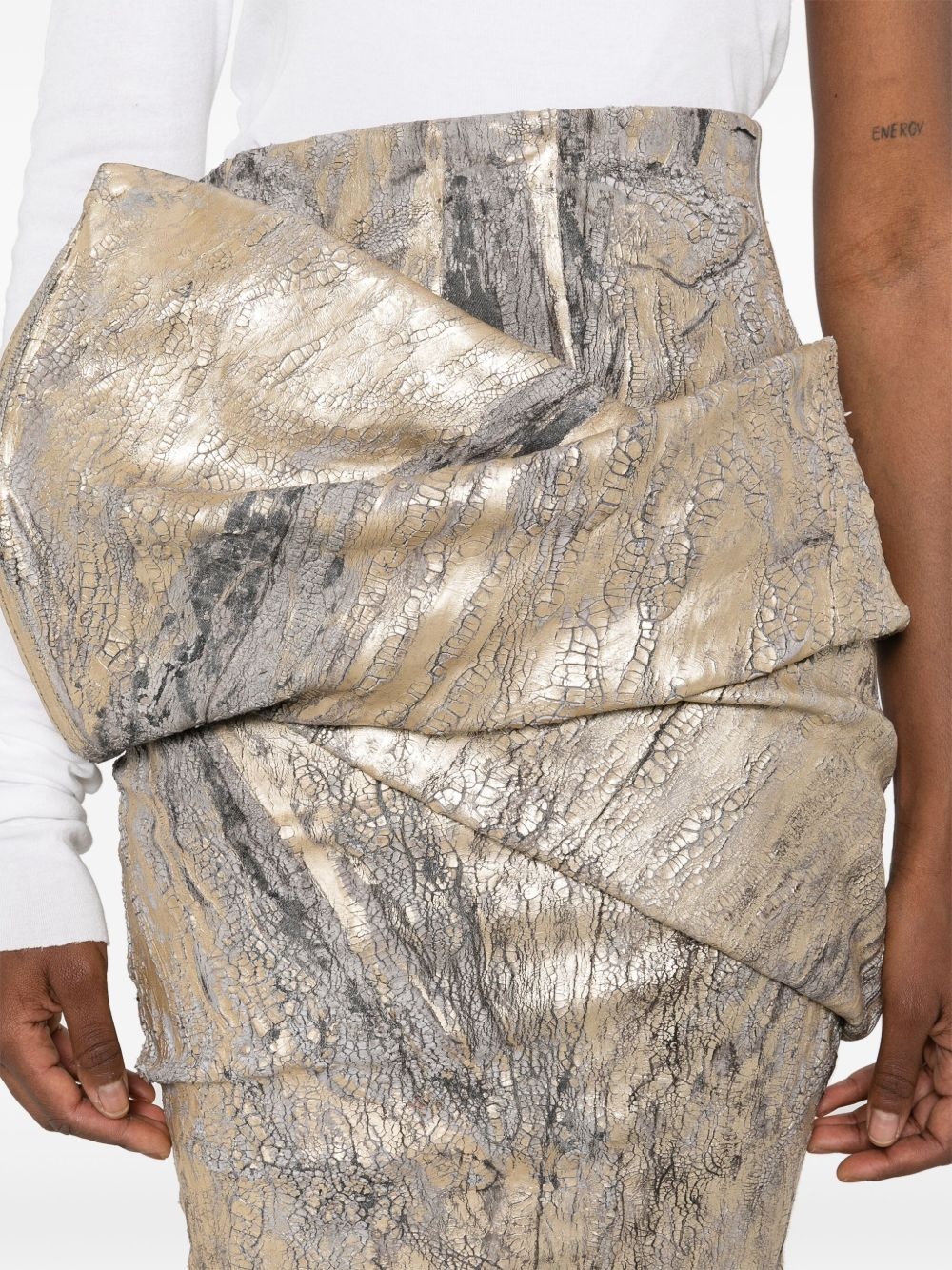 【関税＆送料込み】Rick Owens Draped Maxi Skirt Draped cotton-blend maxi skirt in pink - Rick Owens | Mytheresa