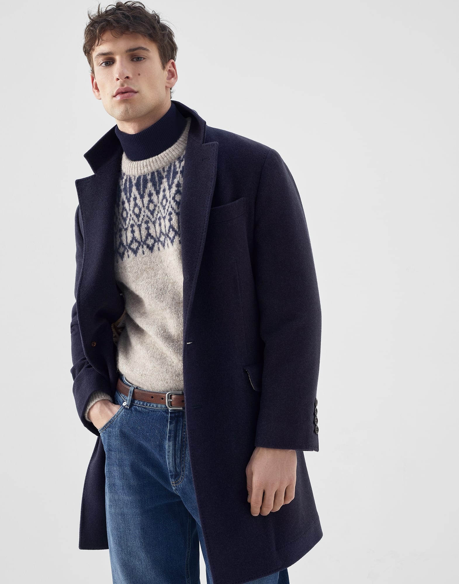 Water-resistant lightweight cashmere overcoat - 4