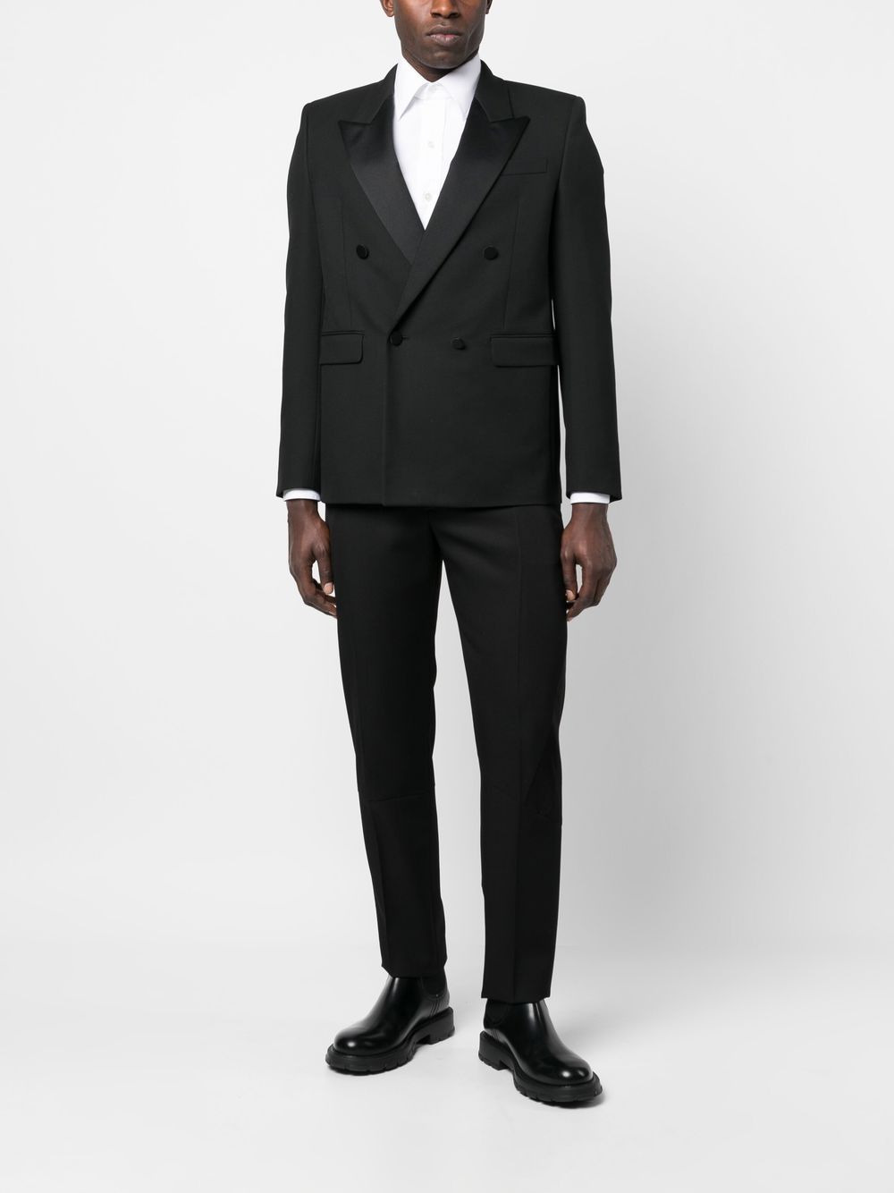 stripe-detail tailored-cut trousers - 2