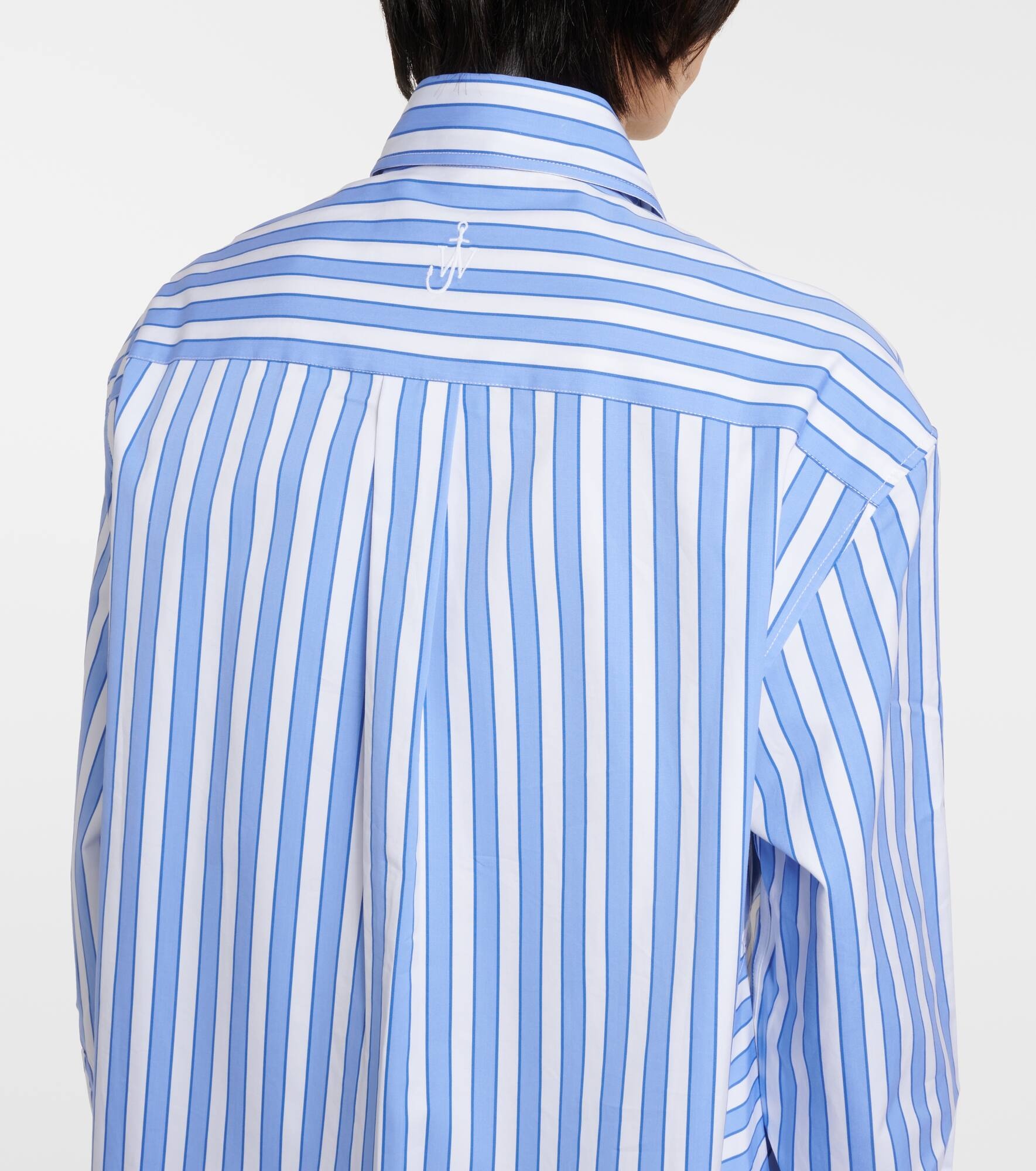 Striped peplum cotton shirt - 6