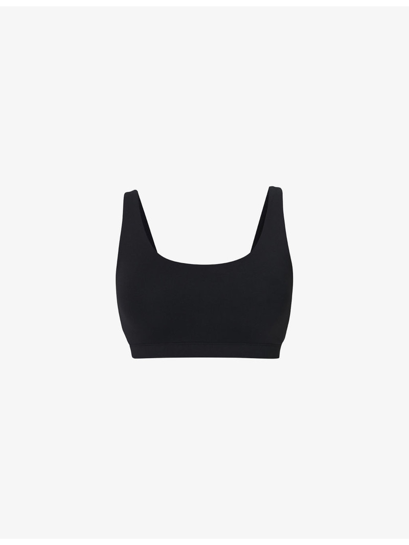 All Day Scoop-Neck Stretch-Woven Bralette 1