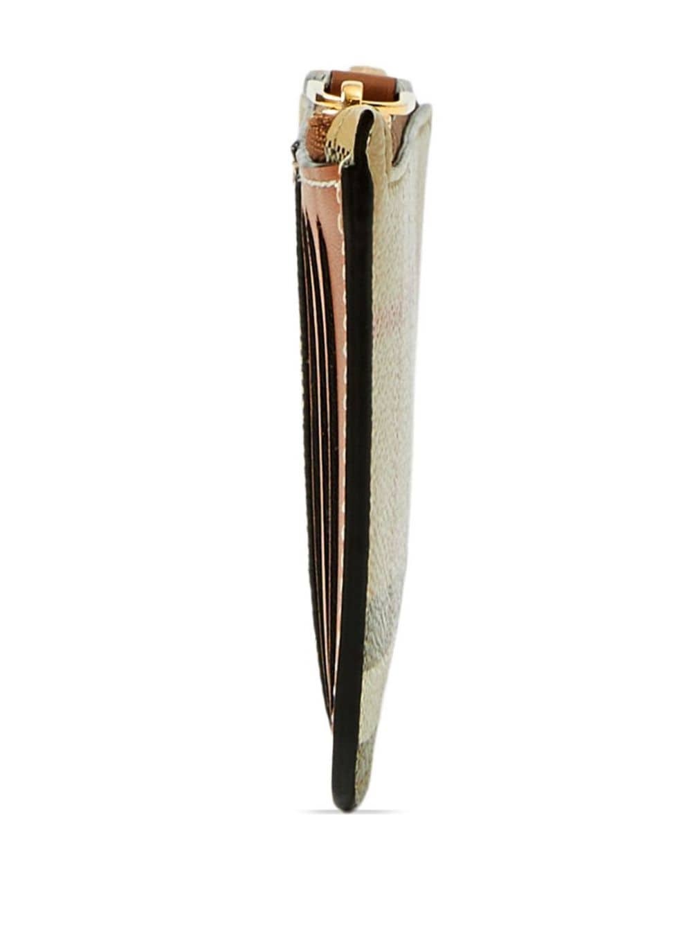 Vintage-Check print zipped wallet - 3