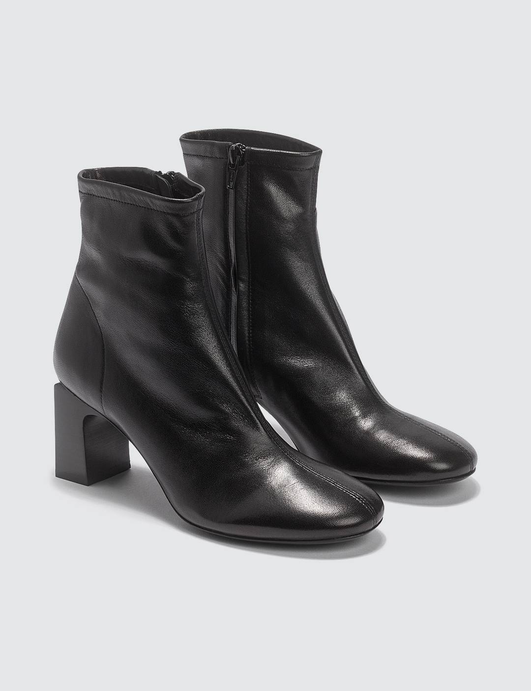 VASI LEATHER BLACK BOOTS - 5