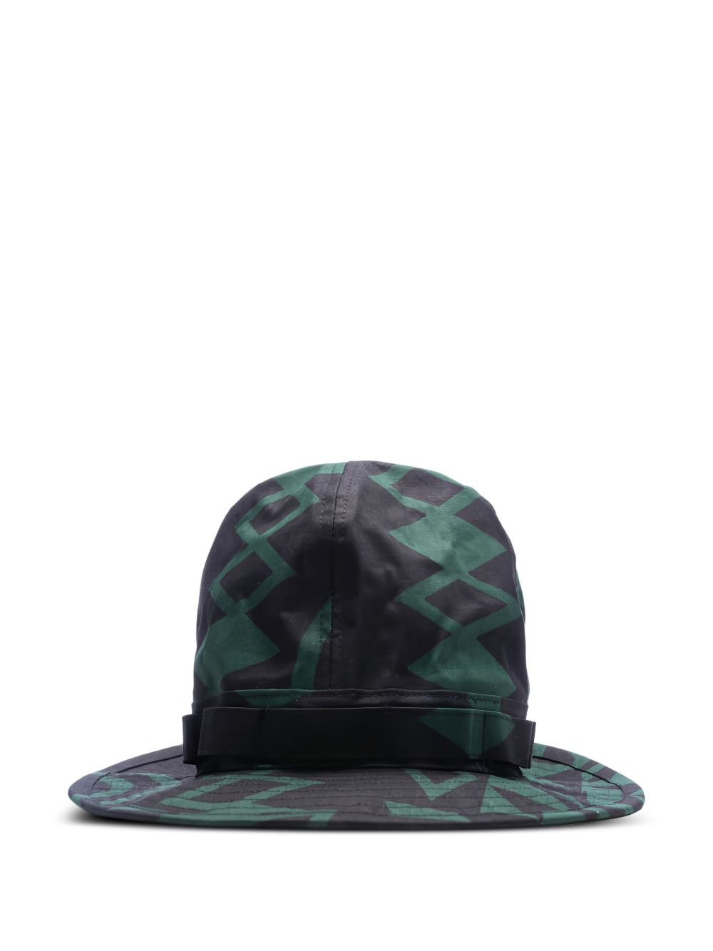 geometric-print hat - 3