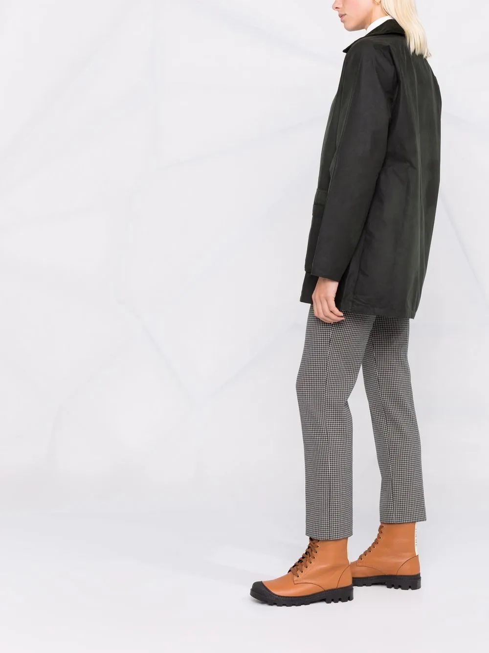 waxed cotton coat - 6