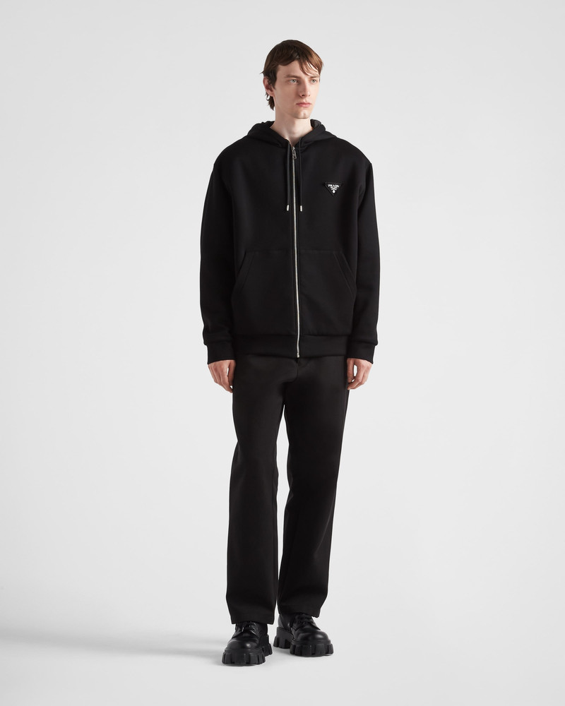 Prada Cotton fleece hoodie outlook