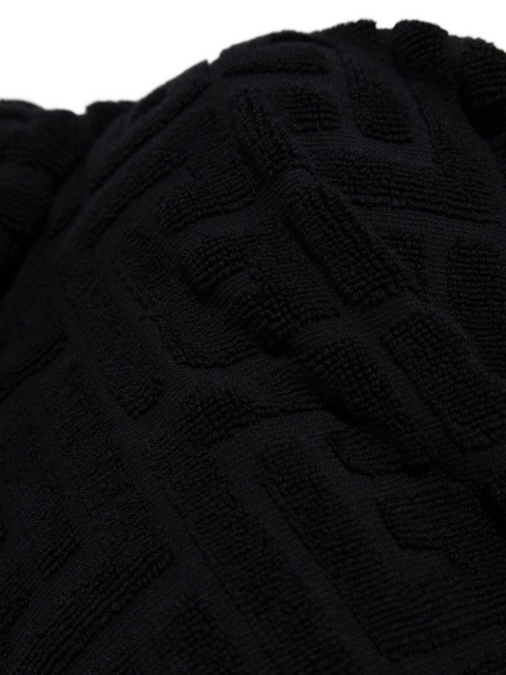 hooded logo-embroidered poncho - 5